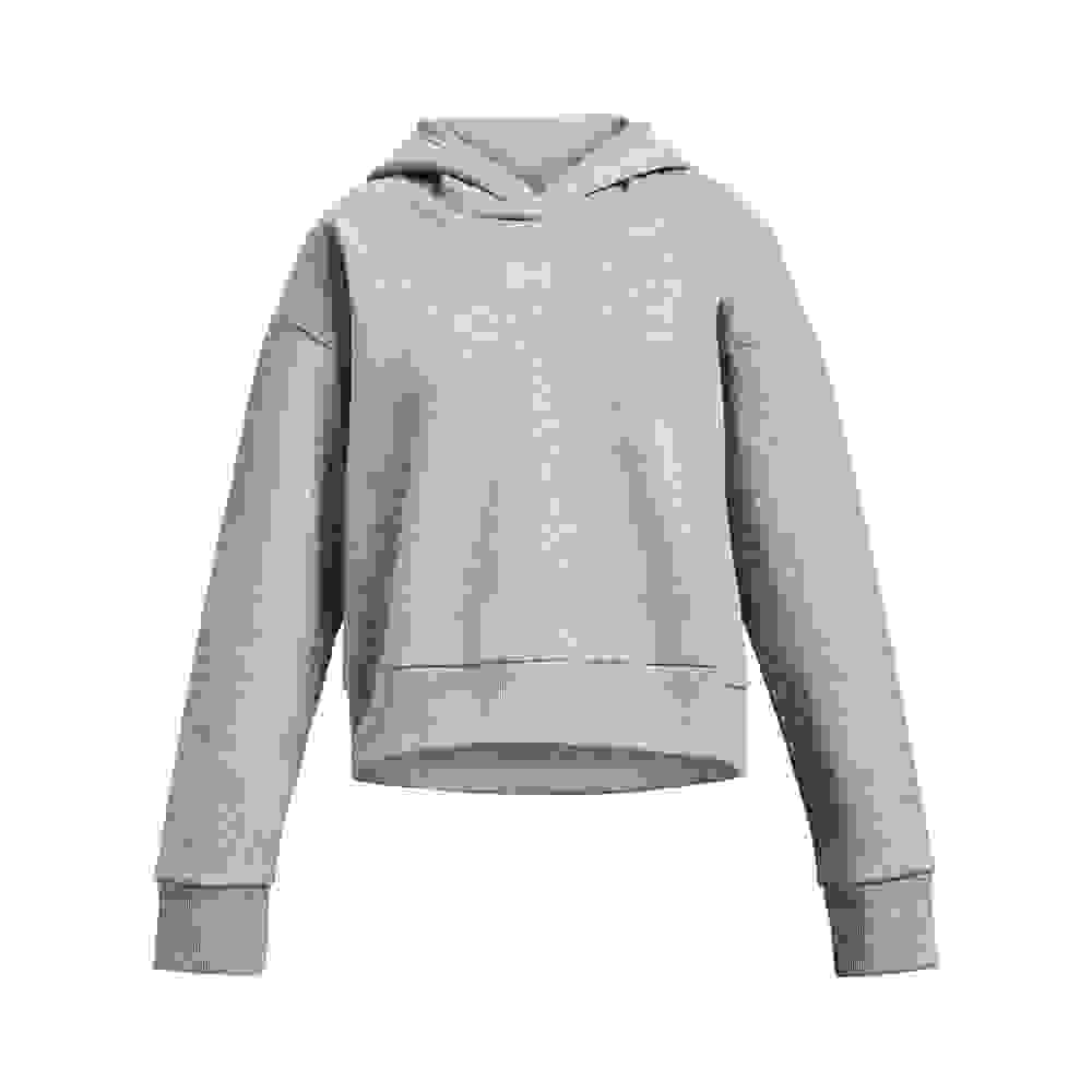 Under Armour Rival Fleece Cropped Big Girls' Grey Hoodie